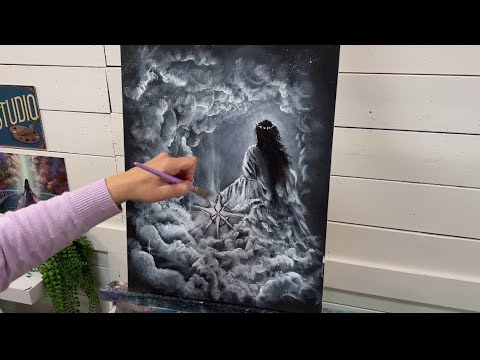 Видео: ЛЕДИ ЗВЕЗД ✨ Урок по акриловой живописи