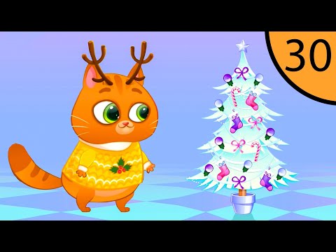 Видео: Суровый КОТИК БУБУ #30. Подготовка к Новому Году. Мультик ИГРА про котят на Игрули TV