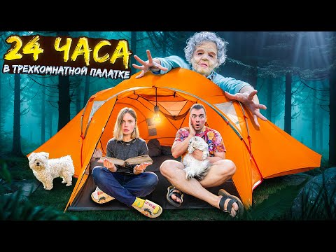 Видео: 24 ЧАСА В ТРЁХКОМНАТНОЙ ПАЛАТКЕ С НЯНЕЙ КЛАВОЙ С КОТАМИ