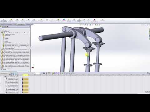 Видео: Основы работы в среде Solidworks Motion. Моделирование механизма привода клапанов ДВС. Часть 2.
