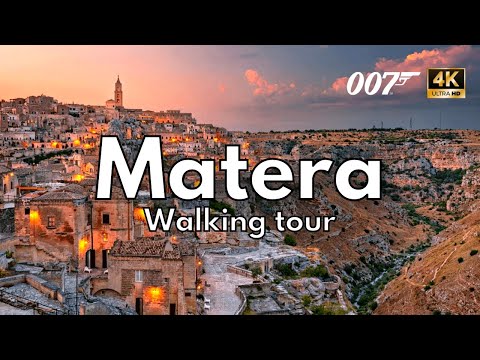 Видео: МАТЕРА, Италия [ 4K ] ПРОГУЛОЧНАЯ ЭКСКУРСИЯ | С субтитрами | БАЗИЛИКАТА юг Италии 2023