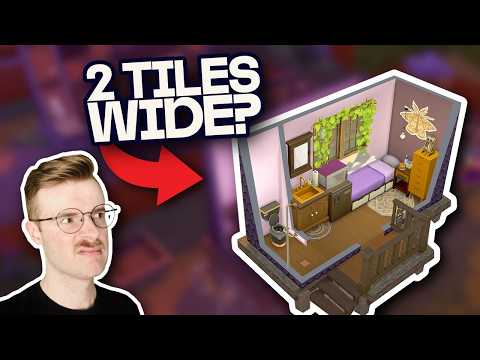 Видео: Я пытался построить крошечный дом шириной всего в две плитки в The Sims 4.