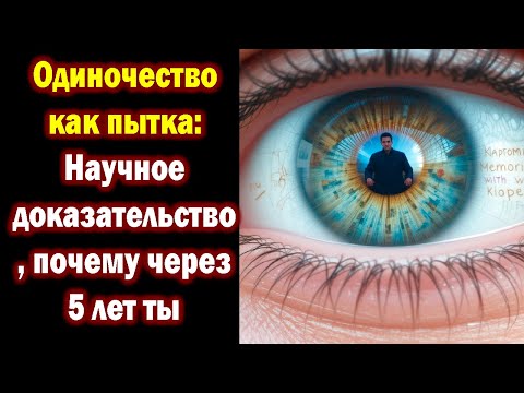 Видео: Одиночество как пытка: Научное доказательство, почему через 5 лет ты сломаешься.