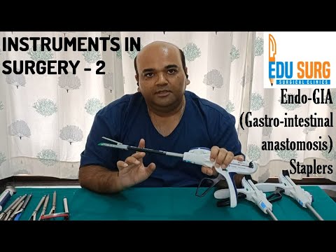 Видео: Лапароскопические степлеры для кишечного анастомоза l Степлер EndoGIA l Инструменты в хирургии l ...