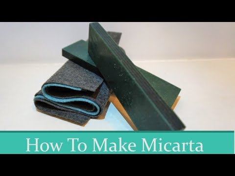 Видео: Как сделать накладки на рукоять ножа из микарты