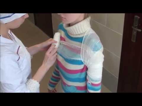 Видео: Колосовидная повязка на область плечевого сустава восходящая