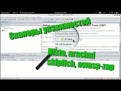 Видео: Азы поиска уязвимостей. Зачем нужны сканеры (Nikto, arachni, skipfish, owasp-zap)