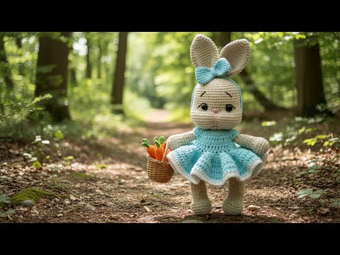 Видео: Платье и бантик для зайки | мастер класс КРЮЧКОМ |