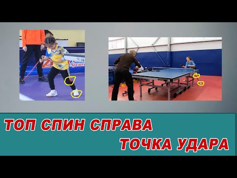 Видео: ТОП СПИН СПРАВА. ТОЧКА УДАРА. РАБОТА НОГ.НАСТОЛЬНЫЙ ТЕННИС ШИПОВИК