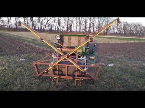Видео: Оприскувач до міні-трактора