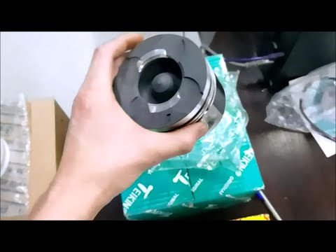 Видео: Гильзы и поршни на двигатель 4D56