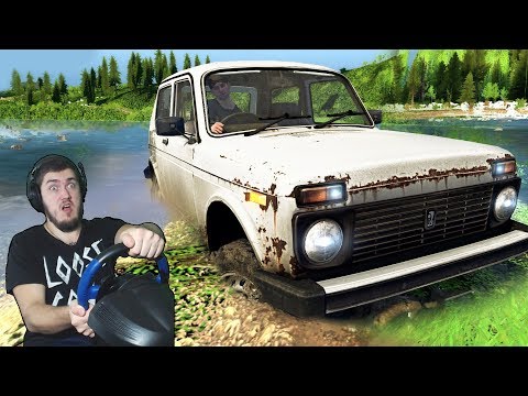 Видео: УТОПИЛ НИВУ В БОЛОТЕ ПРИШЛОСЬ ВЫТАСКИВАТЬ КАМАЗОМ - SPINTIRES + РУЛЬ