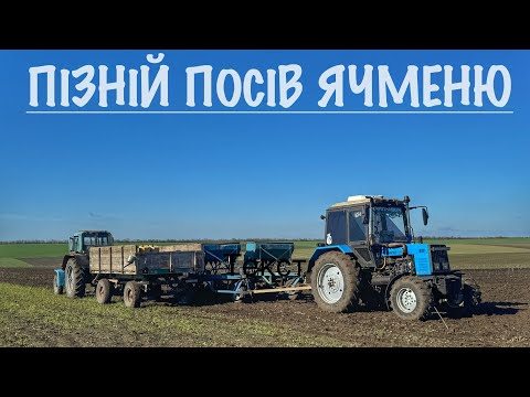Видео: Пізній посів ячменю❗️Дощі не давали посіяти 😬Анкерна сівалка тєма💪🏻