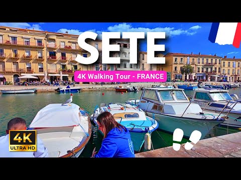 Видео: Пешеходная экскурсия по Сет 4K и еда, Франция: Венеция Лангедока 🇫🇷 ⛵Корниш, Мон-Сен-Клер