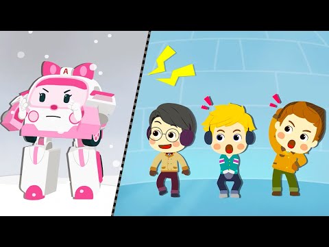 Видео: Мультик РОБОКАР ПОЛИ - Уроки Безопасности с Эмбер - Новый развивающий мультфильм  для детей