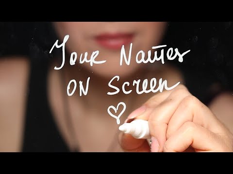 Видео: АСМР Пишу ваши имена на экране 🖊✨