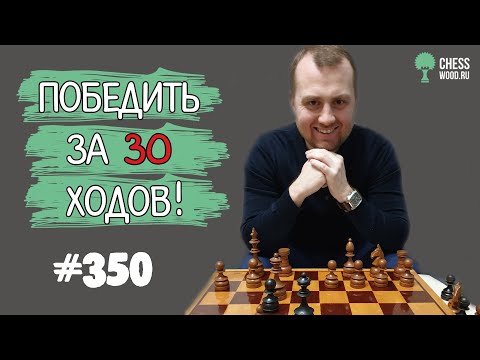 Видео: Победить за 30 ходов № 350. Защита Гиппопотама. Плановый зажим