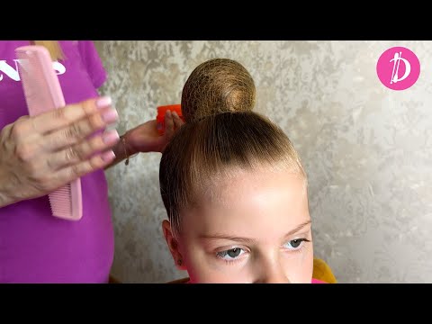 Видео: Как сделать идеальный пучок для гимнастики | Пошаговое руководство