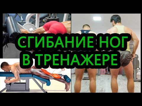 Видео: Сгибание ног лежа в тренажере с учеником и как убрать жжение с икр (Apokrif тебя прокачает #7)