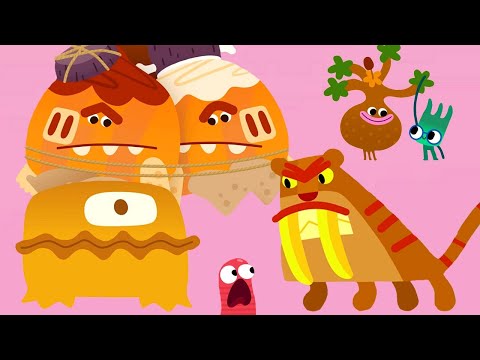 Видео: БОЛЬШИЕ МОНСТРЫ — Ум и Хрум — Мультфильмы для детей про съедобные приключения