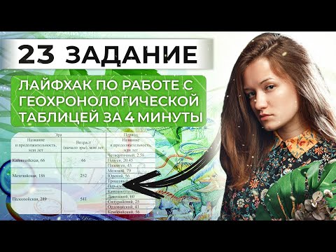 Видео: Лайфхак по геохронологической таблице из 23 номера новой ДЕМО версии ЕГЭ 2022 по биологии.