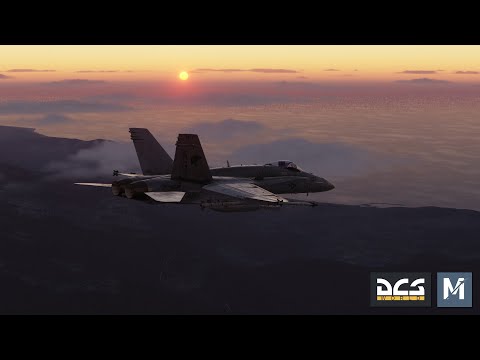 Видео: [DCS World] F/A-18C | Посадка на оценку OK (Case 3)