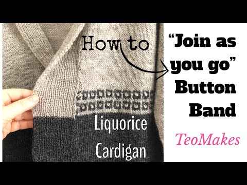 Видео: Как связать ленту для пуговиц «Join As You Go» | TeoMakes