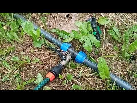 Видео: Выход на капельный полив из ПНД трубы 25 или 32 дюйма. Полив33.рф