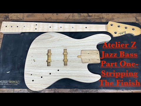 Видео: Проект Atelier Z Jazz Bass, часть 1 — снятие полимерного покрытия и дефростация