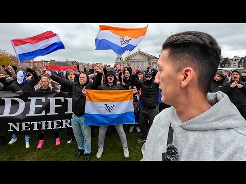 Видео: Амстердам вспыхнул: голландские хулиганы столкнулись с полицией 🇳🇱