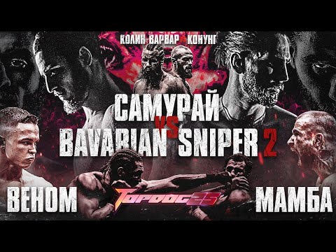 Видео: Самурай VS Bavarian Sniper 2, Веном VS Мамба, Колин Варвар VS Конунг | Чемпионский Бой | TOP DOG 25