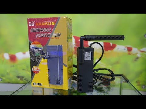 Видео: SUNSUN HJ-111B - совсем бюджетный фильтр для маленького аквариума