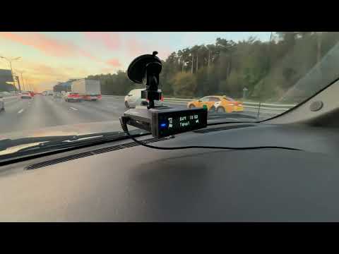 Видео: Пять минут по МКАД с радар-детектором Silverstone F1 Sochi Pro Wi-Fi (прошивка v01.07)