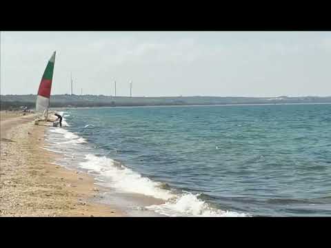 Видео: Керчь  Новоотрадное , берег, море, сегодня 03 09 25