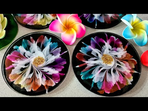 Видео: #1371 УРАААА! Невероятные радужные 3D-подставки из смолы в виде цветов
