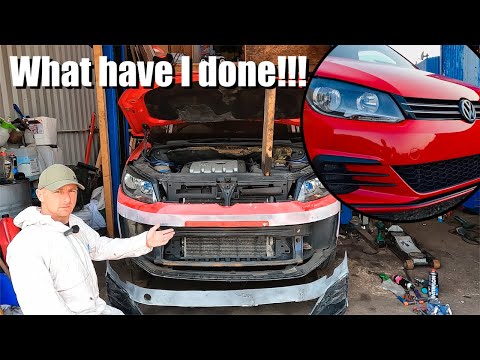 Видео: VW Caddy 2K — гибридный бампер — сборка серии