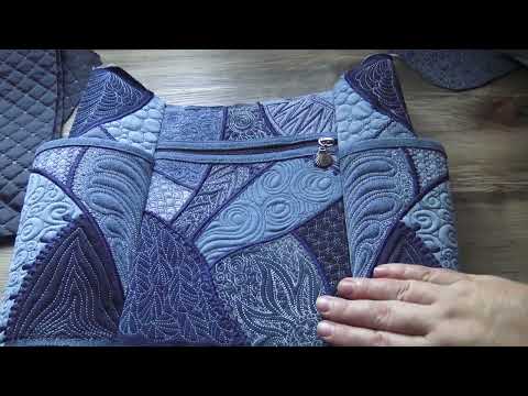 Видео: Машинная вышивка: сумка по мотивам Sweet Pea.