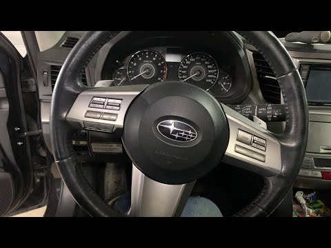 Видео: Чистка кнопок на руле Subaru Outback 2012