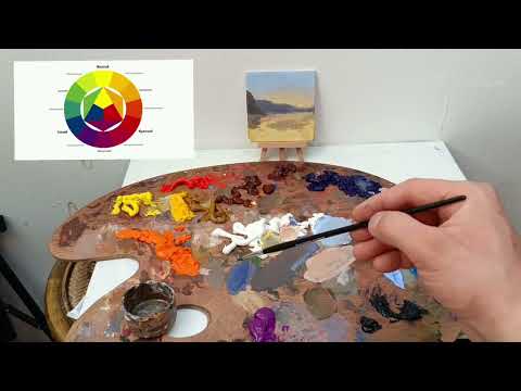 Видео: 14 урок. Полный мастер-класс по живописи: Как написать утренний рассвет маслом. 