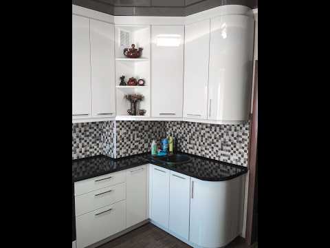 Видео: Кухня до потолка з поворотом і гнутими фасадами #kitchen #дизайнинтерьера #kitchenhome