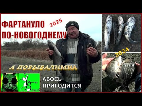 Видео: Фартануло по-новогоднему.  А порыбалимка 1-й выпуск 25г.