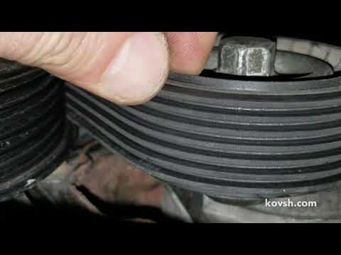 Видео: Проверка, регулировка соосности роликов ремня генератора, Renault Master III 2 3d,YS23