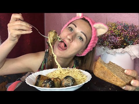 Видео: Баклажановые рулетики с мясом и лапшичка можно язык проглатить