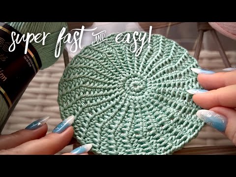 Видео: ВЯЖУ 100 в ДЕНЬ! 🧚🏻 ЛЕГКО и БЫСТРО! ПОДСТАВКА КРЮЧКОМ! TUNISIAN CROCHET