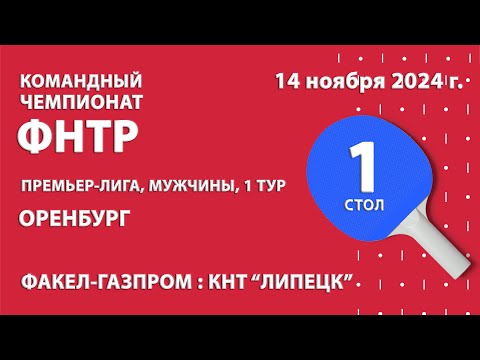 Видео: КЧФНТР 24/25. Премьер-лига. Мужчины. 1 тур. 15:00 (мск) ФАКЕЛ-ГАЗПРОМ : КНТ "ЛИПЕЦК"