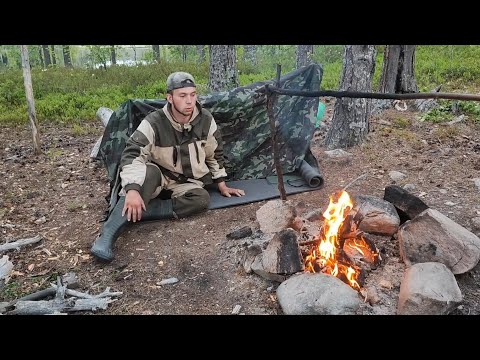 Видео: Рыбалка на ст. Поньга, двух дневная рыбалка, забрался на дикое озеро