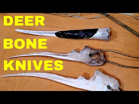 Видео: Сделайте нож из оленьей кости