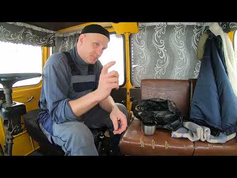 Видео: Трактор Кировец. Пробиваю дорогу буровикам.