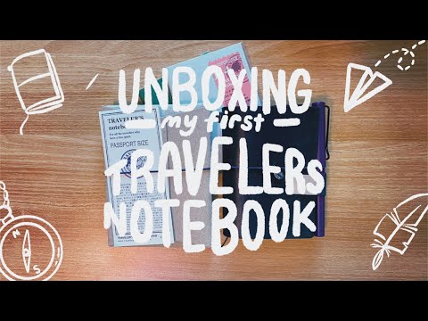 Видео: первые впечатления от паспорта ~Travelers Notebook~ (синее издание)!