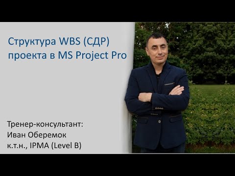 Видео: Структура WBS СДР проекта в MS Project